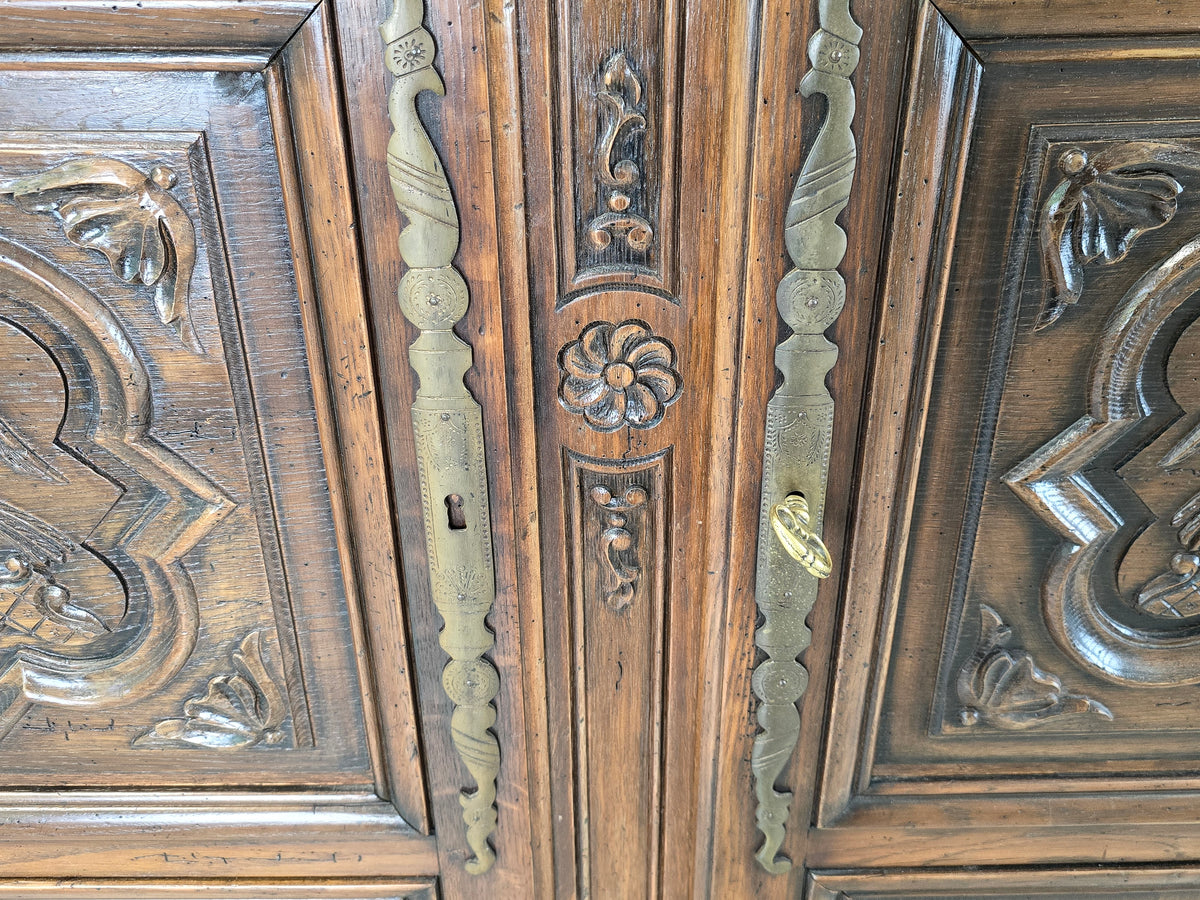 ARMOIRE SCHRANK Eiche Massiv Antik Stil Barock Louis XV Jean Aick