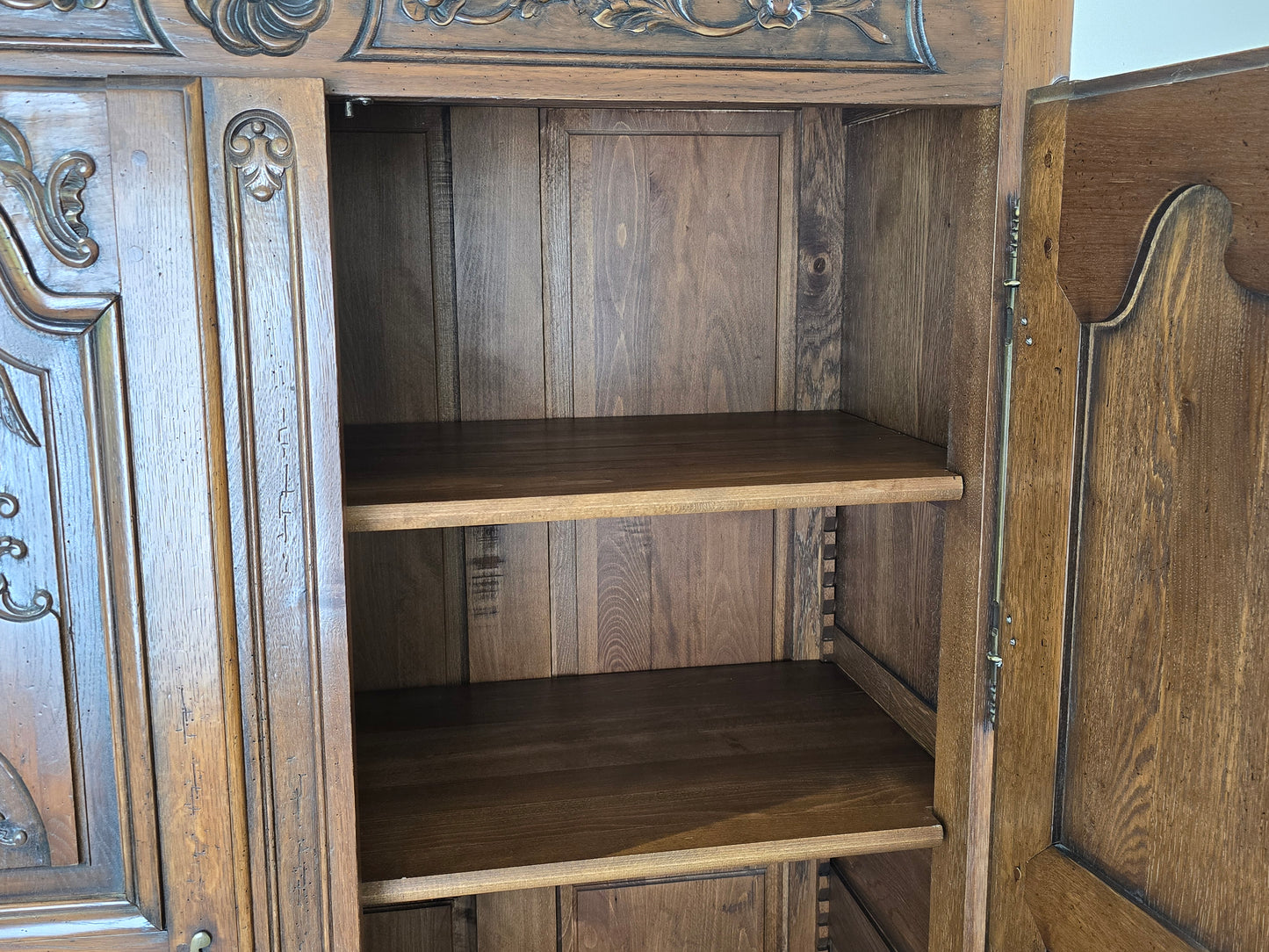 ARMOIRE SCHRANK Eiche Massiv Antik Stil Barock Louis XV Jean Aick