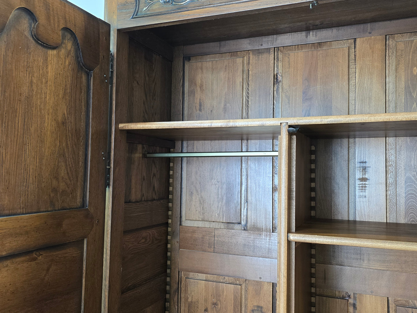 ARMOIRE SCHRANK Eiche Massiv Antik Stil Barock Louis XV Jean Aick