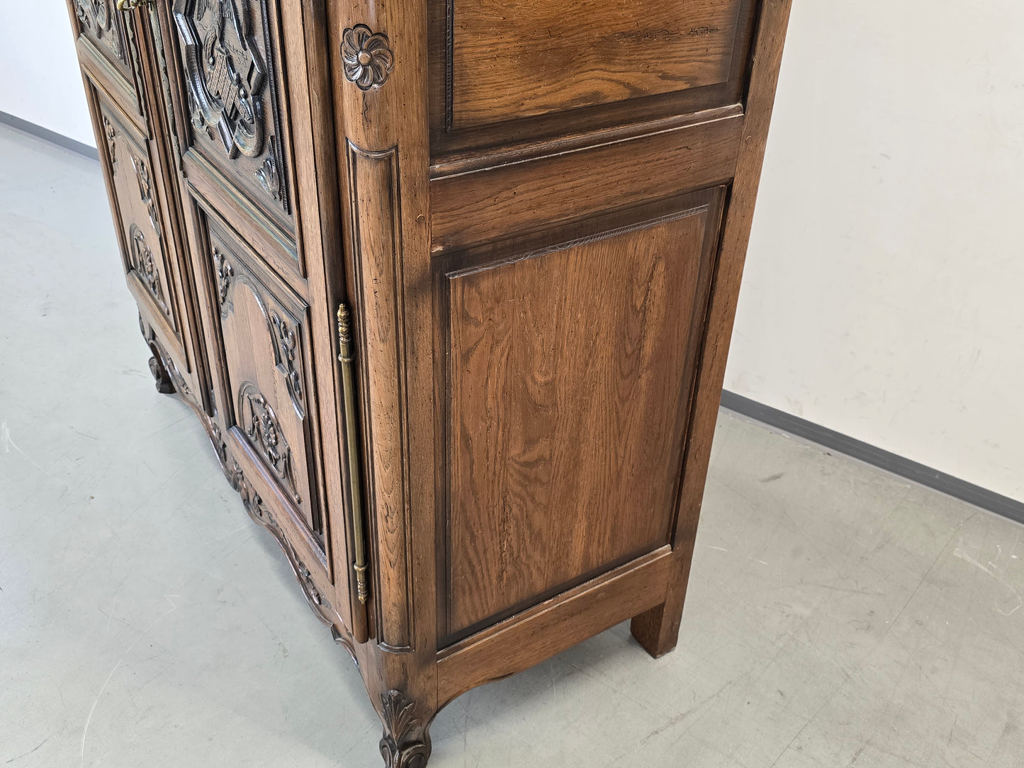 ARMOIRE SCHRANK Eiche Massiv Antik Stil Barock Louis XV Jean Aick