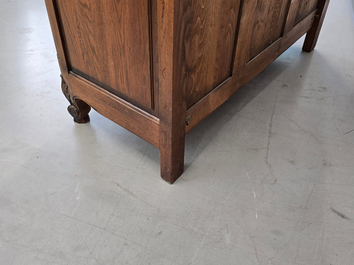 ARMOIRE SCHRANK Eiche Massiv Antik Stil Barock Louis XV Jean Aick