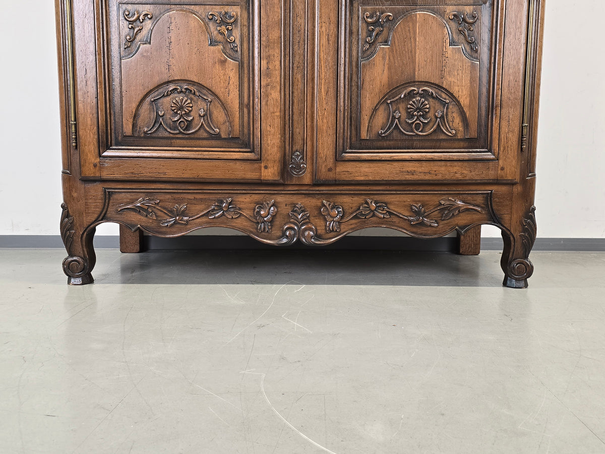 ARMOIRE SCHRANK Eiche Massiv Antik Stil Barock Louis XV Jean Aick