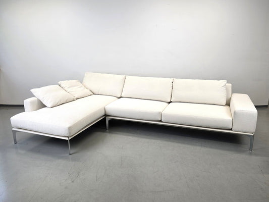 BW SOFA Ecksofa Bielefelder Werkstätten Design Couch Bouclé weiß creme