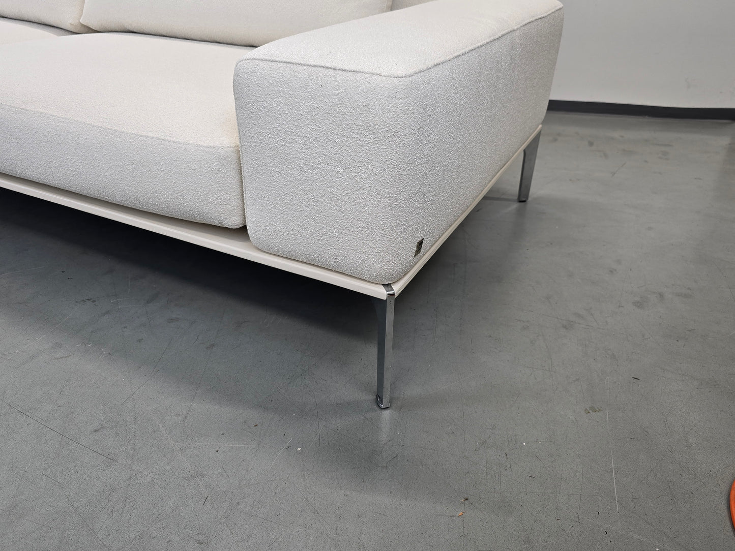 BW SOFA Ecksofa Bielefelder Werkstätten Design Couch Bouclé weiß creme