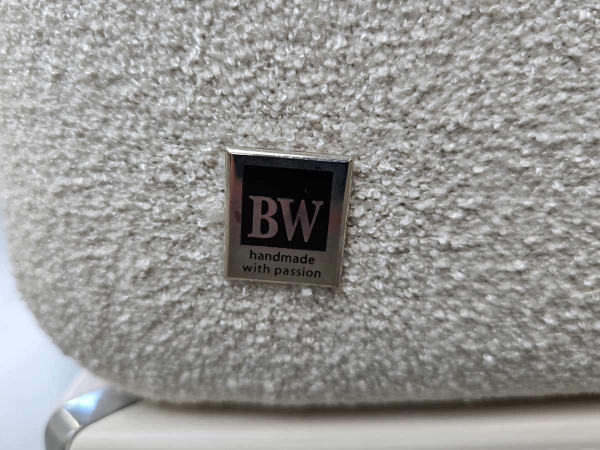 BW SOFA Ecksofa Bielefelder Werkstätten Design Couch Bouclé weiß creme