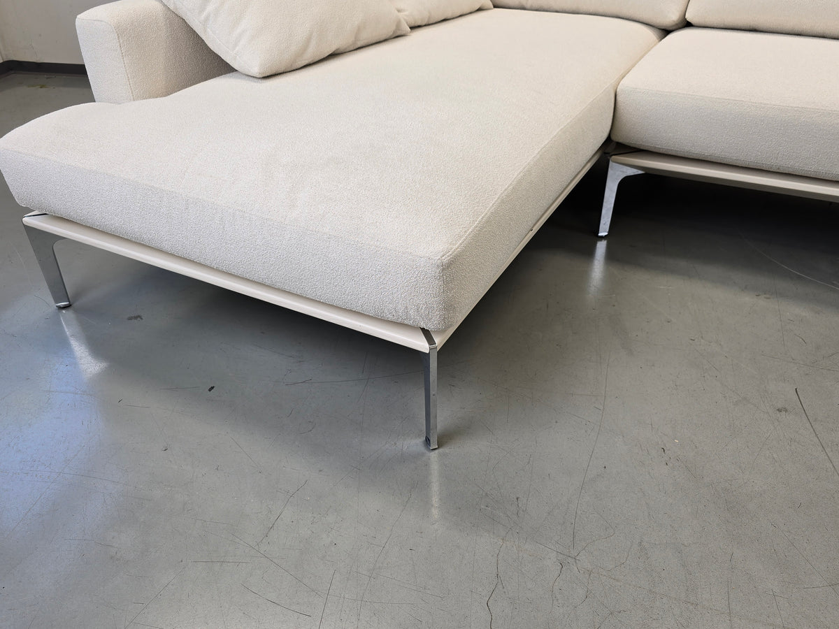 BW SOFA Ecksofa Bielefelder Werkstätten Design Couch Bouclé weiß creme
