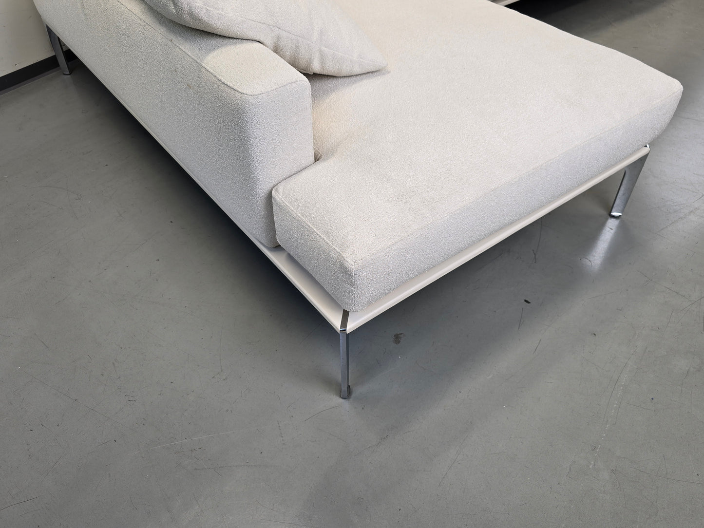 BW SOFA Ecksofa Bielefelder Werkstätten Design Couch Bouclé weiß creme