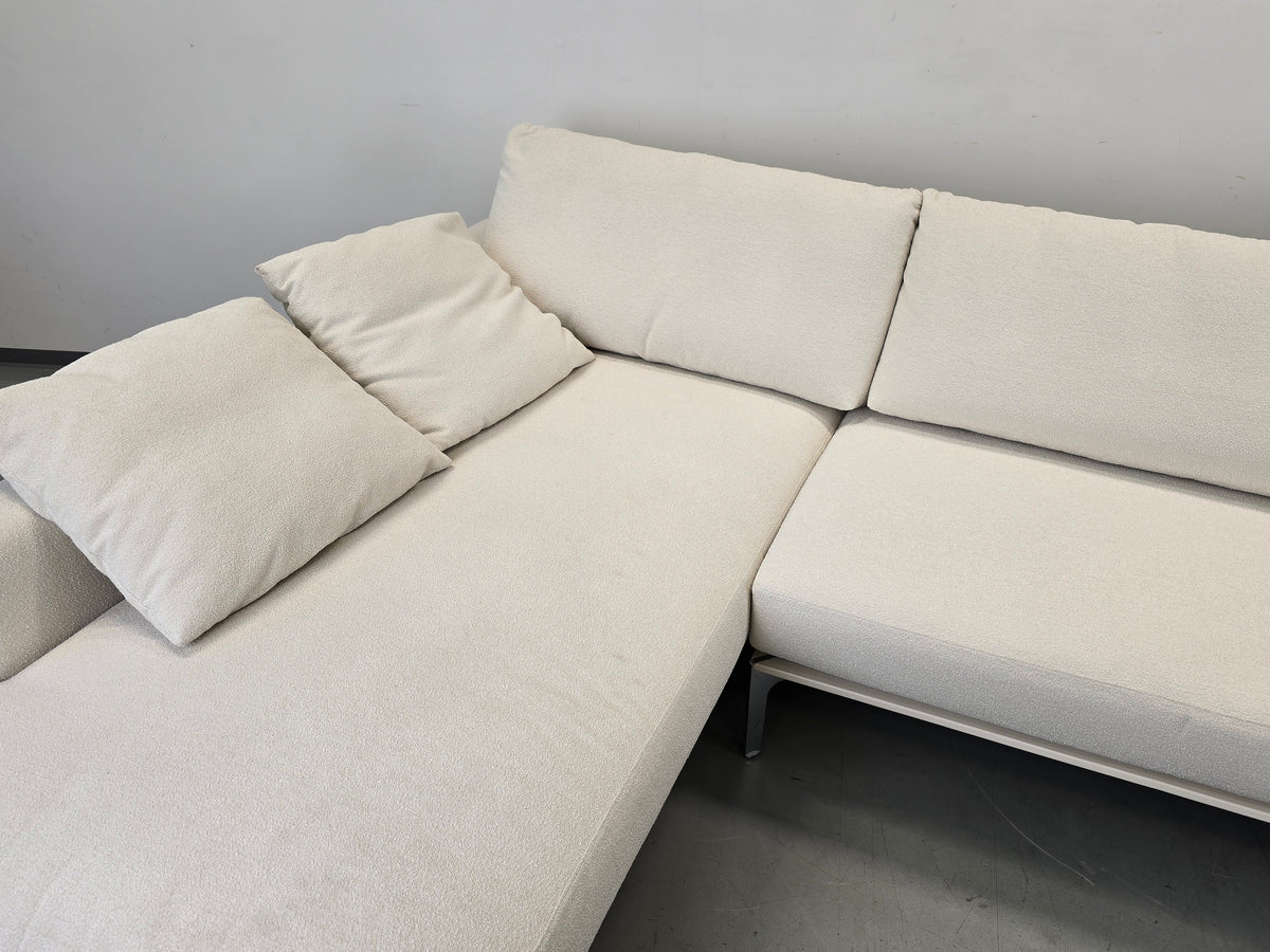 BW SOFA Ecksofa Bielefelder Werkstätten Design Couch Bouclé weiß creme