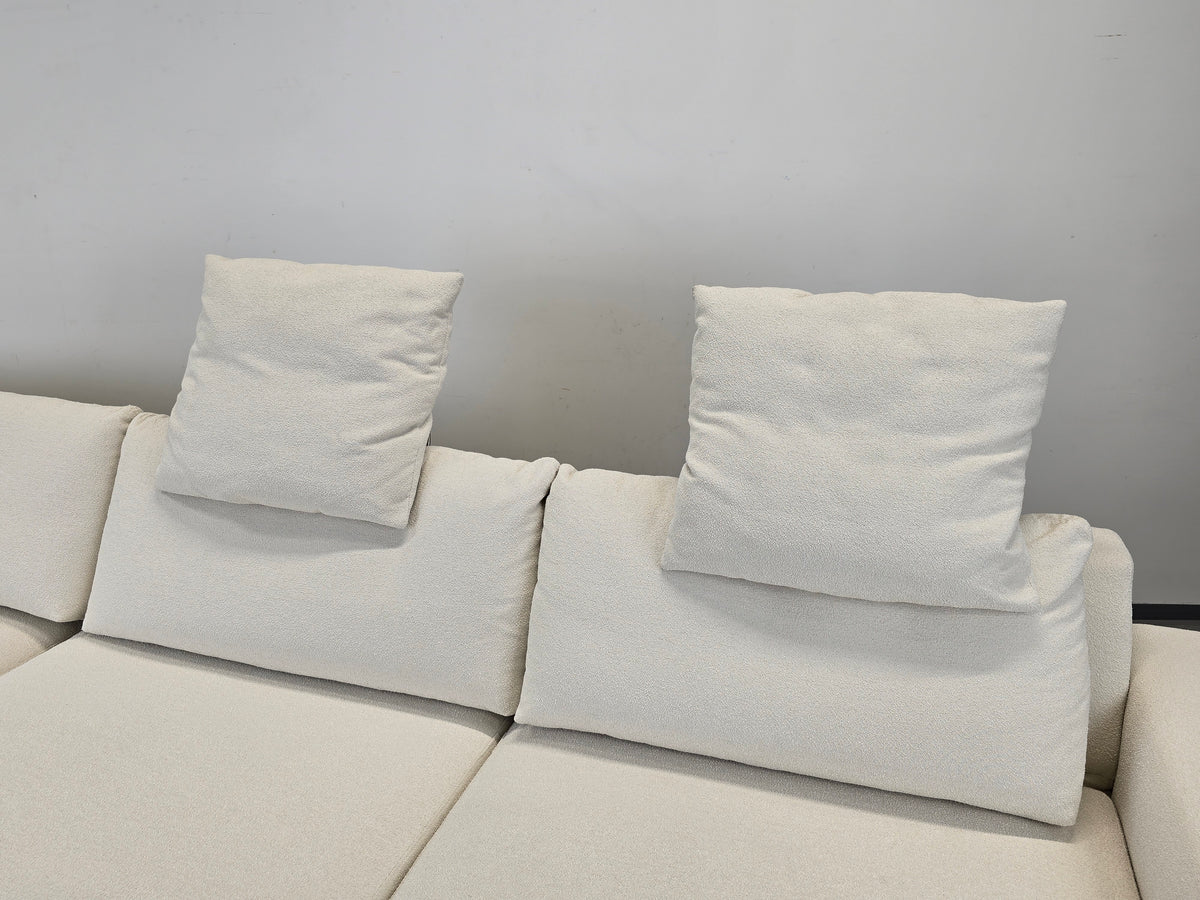BW SOFA Ecksofa Bielefelder Werkstätten Design Couch Bouclé weiß creme