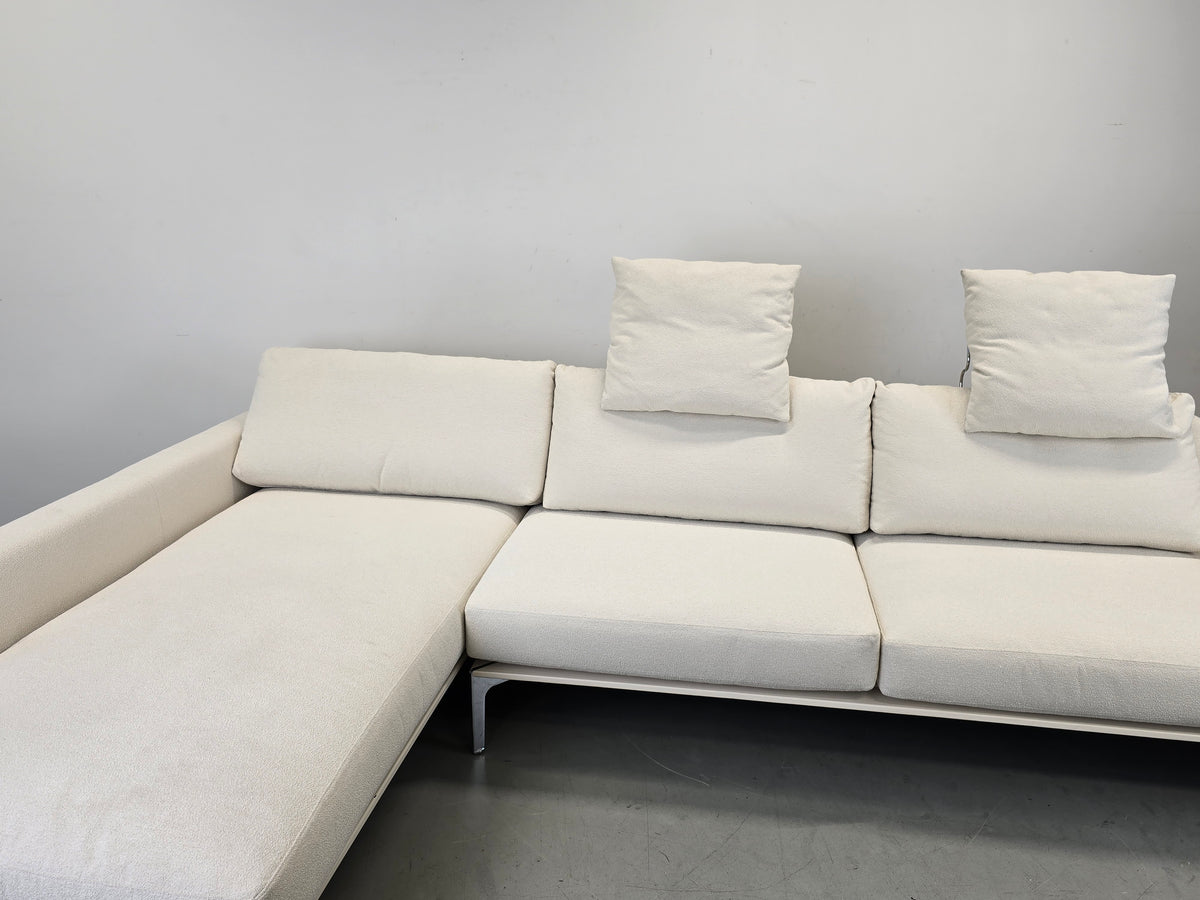 BW SOFA Ecksofa Bielefelder Werkstätten Design Couch Bouclé weiß creme