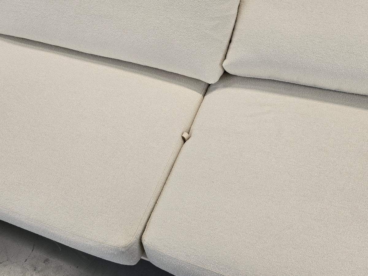 BW SOFA Ecksofa Bielefelder Werkstätten Design Couch Bouclé weiß creme