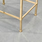 MESSING BEISTELLTISCH Rauchglas Vintage 70s Beistelltisch Design