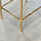 MESSING BEISTELLTISCH Rauchglas Vintage 70s Beistelltisch Design