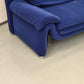 VINTAGE DESIGNER SOFA Blau Coch Cassina Stil Schlafsofa Italy