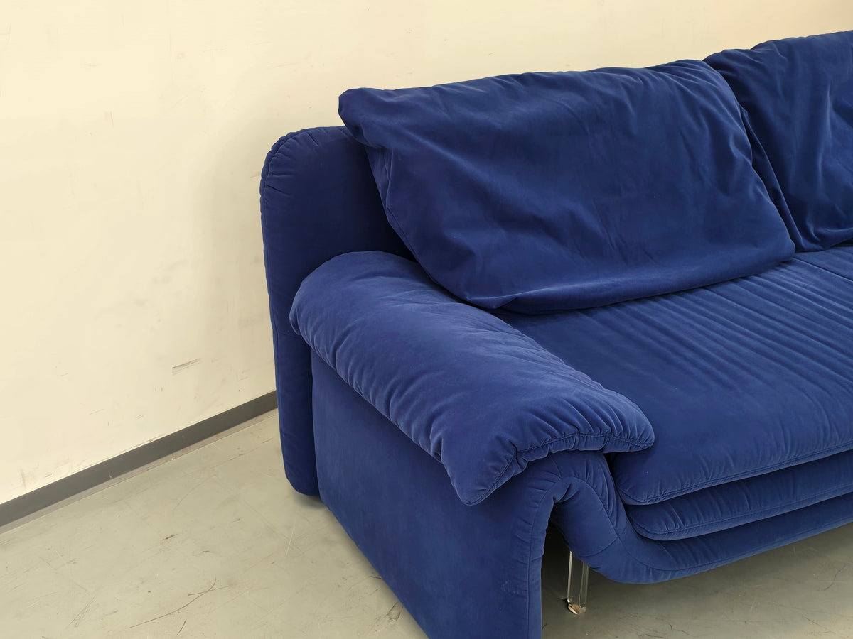 VINTAGE DESIGNER SOFA Blau Coch Cassina Stil Schlafsofa Italy