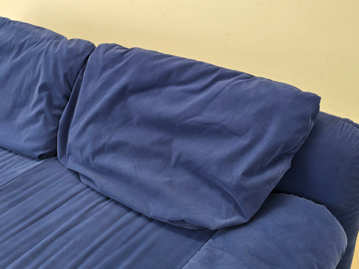 VINTAGE DESIGNER SOFA Blau Coch Cassina Stil Schlafsofa Italy