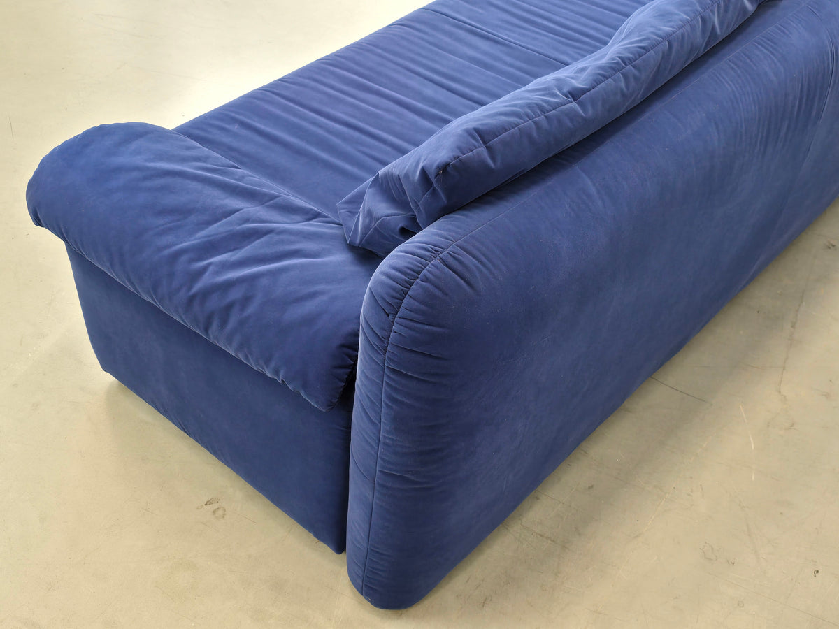 VINTAGE DESIGNER SOFA Blau Coch Cassina Stil Schlafsofa Italy
