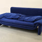 VINTAGE DESIGNER SOFA Blau Coch Cassina Stil Schlafsofa Italy