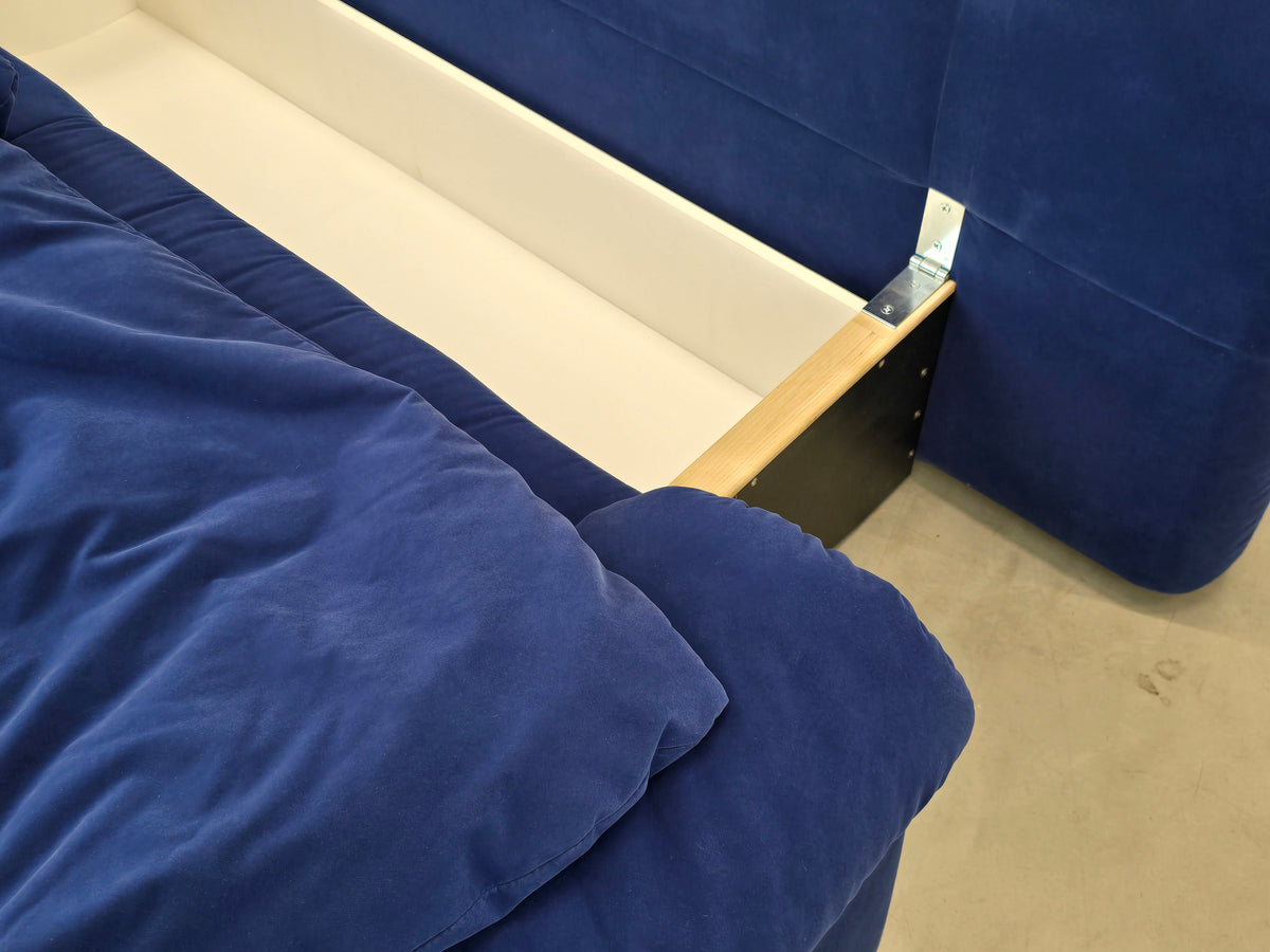 VINTAGE DESIGNER SOFA Blau Coch Cassina Stil Schlafsofa Italy