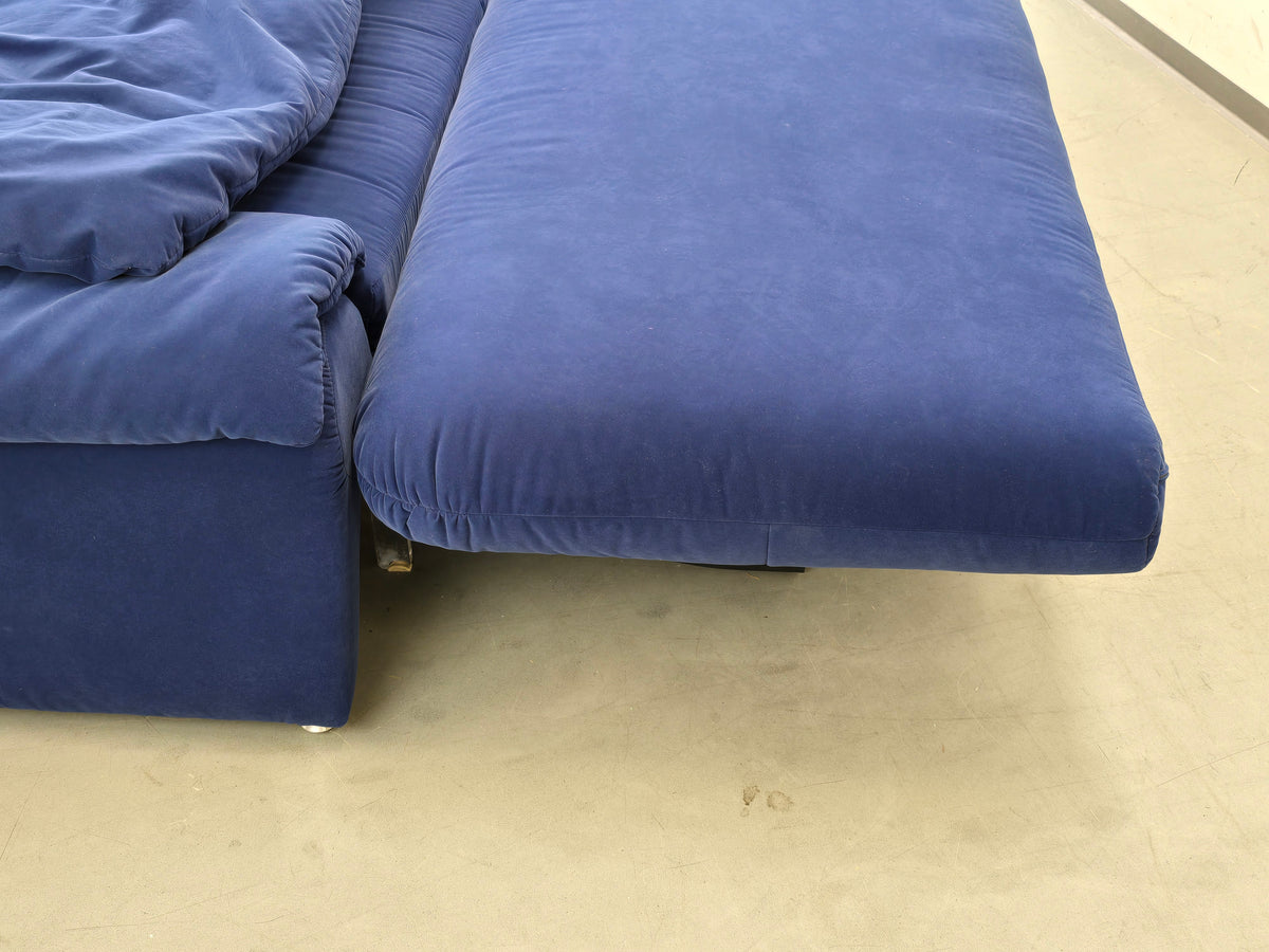 VINTAGE DESIGNER SOFA Blau Coch Cassina Stil Schlafsofa Italy