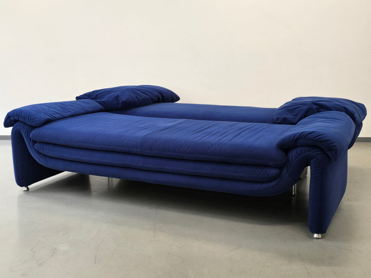 VINTAGE DESIGNER SOFA Blau Coch Cassina Stil Schlafsofa Italy