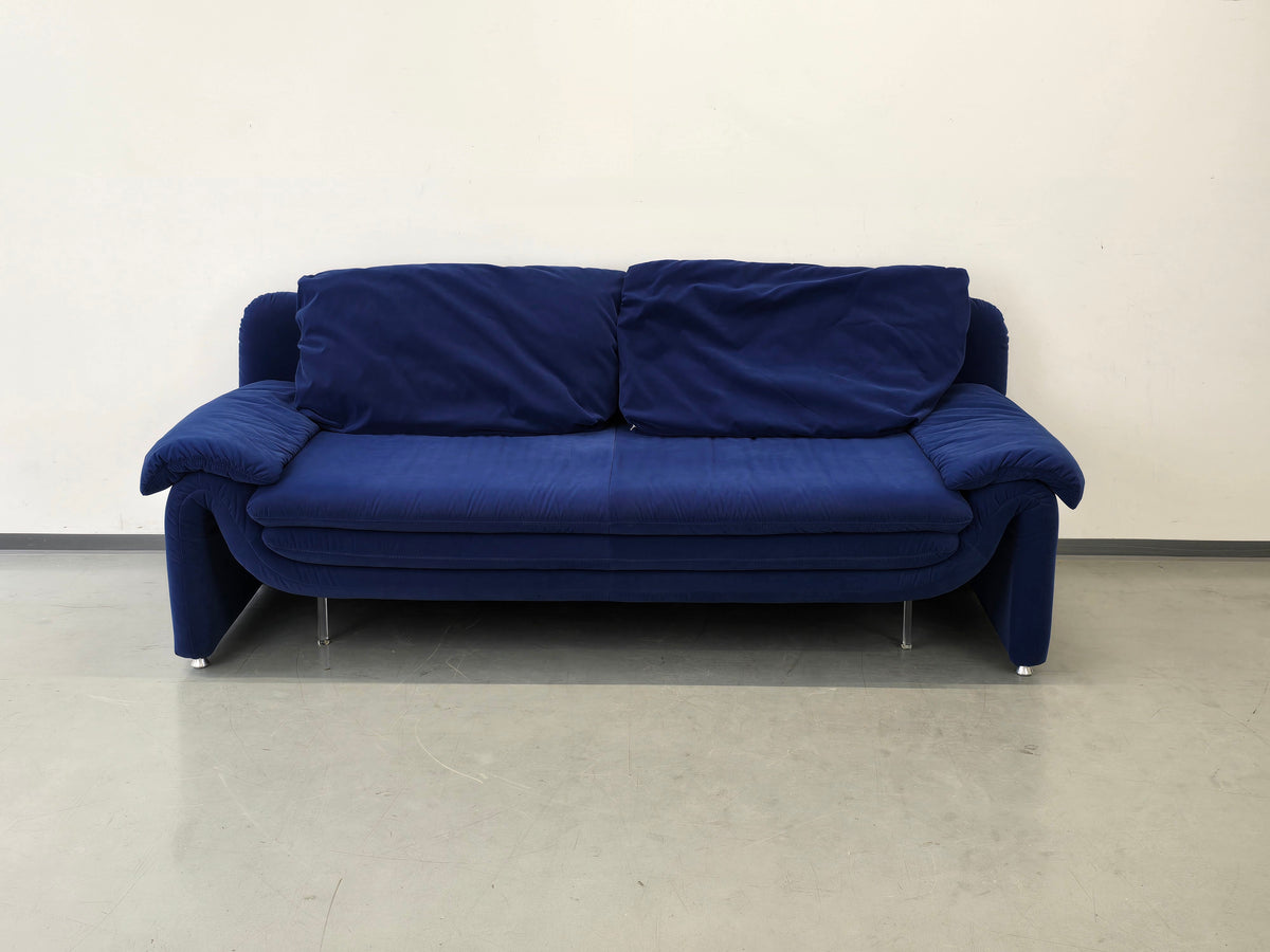VINTAGE DESIGNER SOFA Blau Coch Cassina Stil Schlafsofa Italy