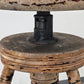 ATELIERHOCKER BILDHAUERHOCKER Dreibein Holz Spindel Vintage Hocker Antik