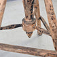 ATELIERHOCKER BILDHAUERHOCKER Dreibein Holz Spindel Vintage Hocker Antik