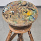 ATELIERHOCKER BILDHAUERHOCKER Dreibein Holz Spindel Vintage Hocker Antik