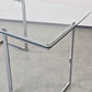VINTAGE TISCH Mid Century Esstisch Schreibtisch Chrom Glas Z-Leg 70s Modern
