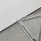 VINTAGE TISCH Mid Century Esstisch Schreibtisch Chrom Glas Z-Leg 70s Modern