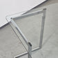 VINTAGE TISCH Mid Century Esstisch Schreibtisch Chrom Glas Z-Leg 70s Modern