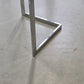 VINTAGE TISCH Mid Century Esstisch Schreibtisch Chrom Glas Z-Leg 70s Modern