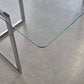 VINTAGE TISCH Mid Century Esstisch Schreibtisch Chrom Glas Z-Leg 70s Modern