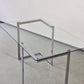 VINTAGE TISCH Mid Century Esstisch Schreibtisch Chrom Glas Z-Leg 70s Modern