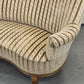 NIERENSOFA MID-CENTURY Vintage 50er Cocktailsofa Couch 2-Sitzer Samt Velvet Grün
