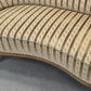 NIERENSOFA MID-CENTURY Vintage 50er Cocktailsofa Couch 2-Sitzer Samt Velvet Grün