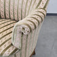 VINTAGE SESSEL Cocktailsessel Samt Streifen Clubsessel Mid Century 50s