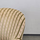VINTAGE SESSEL Cocktailsessel Samt Streifen Clubsessel Mid Century 50s