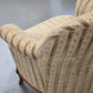 VINTAGE SESSEL Cocktailsessel Samt Streifen Clubsessel Mid Century 50s