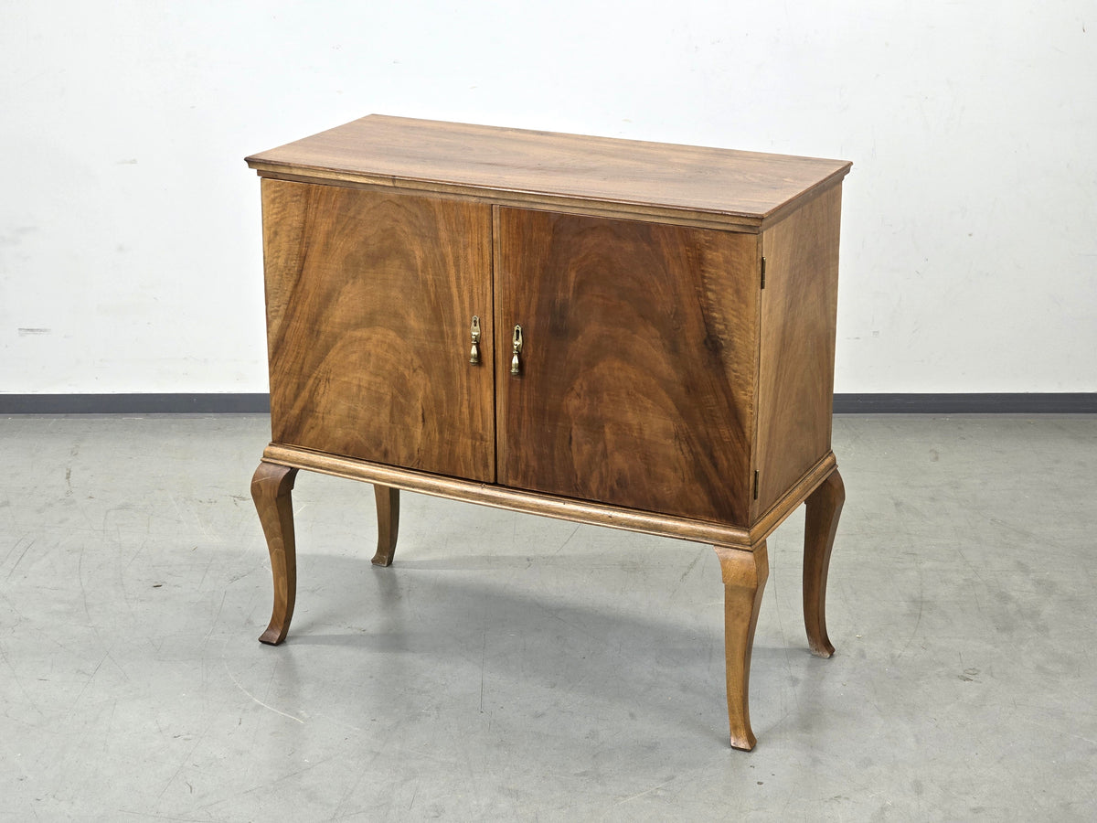 VINTAGE KOMMODE Art Déco Schrank Sideboard Nussbaum Holz Board TV