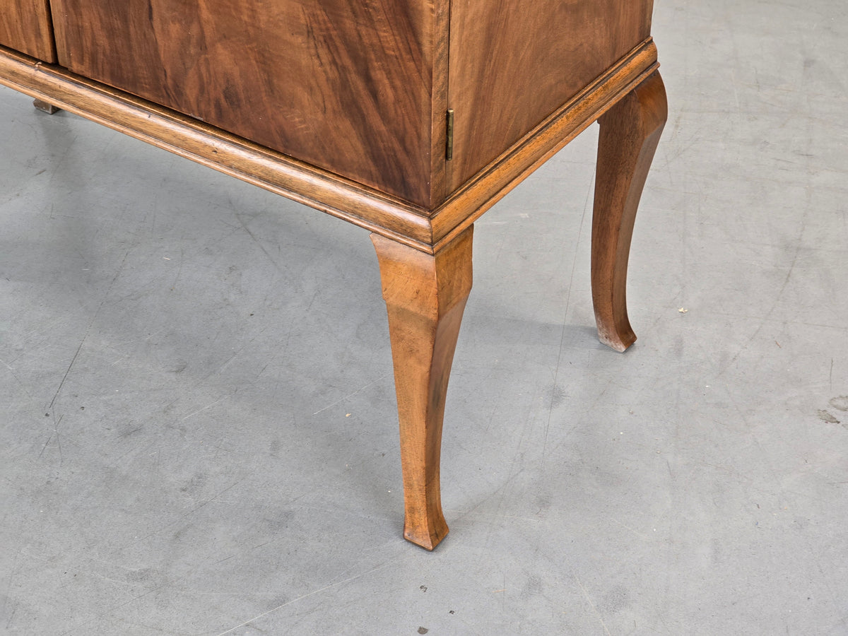 VINTAGE KOMMODE Art Déco Schrank Sideboard Nussbaum Holz Board TV