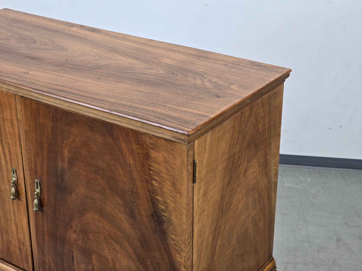 VINTAGE KOMMODE Art Déco Schrank Sideboard Nussbaum Holz Board TV