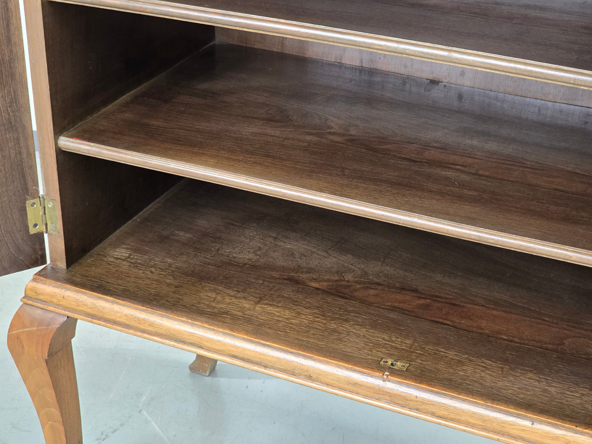 VINTAGE KOMMODE Art Déco Schrank Sideboard Nussbaum Holz Board TV