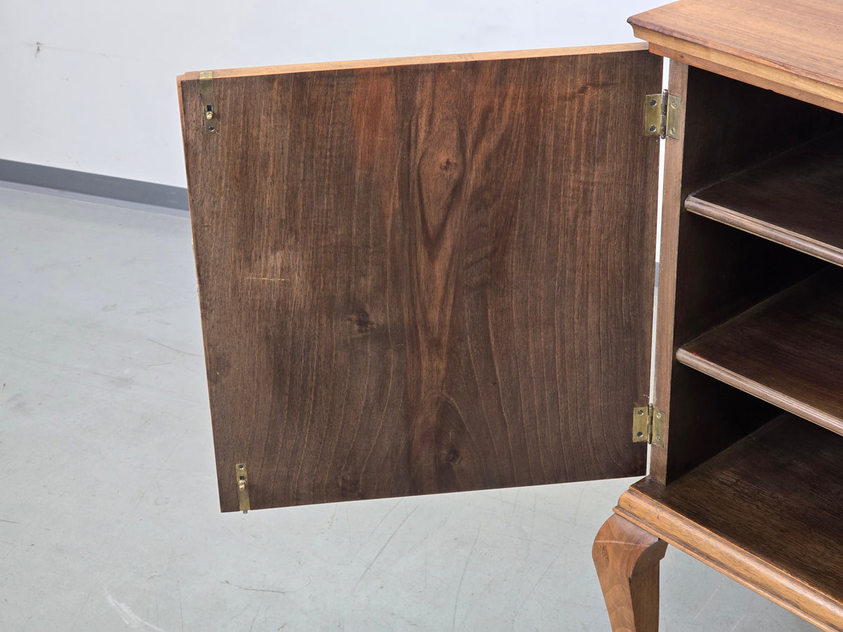 VINTAGE KOMMODE Art Déco Schrank Sideboard Nussbaum Holz Board TV