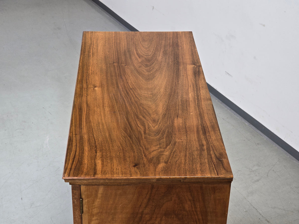VINTAGE KOMMODE Art Déco Schrank Sideboard Nussbaum Holz Board TV