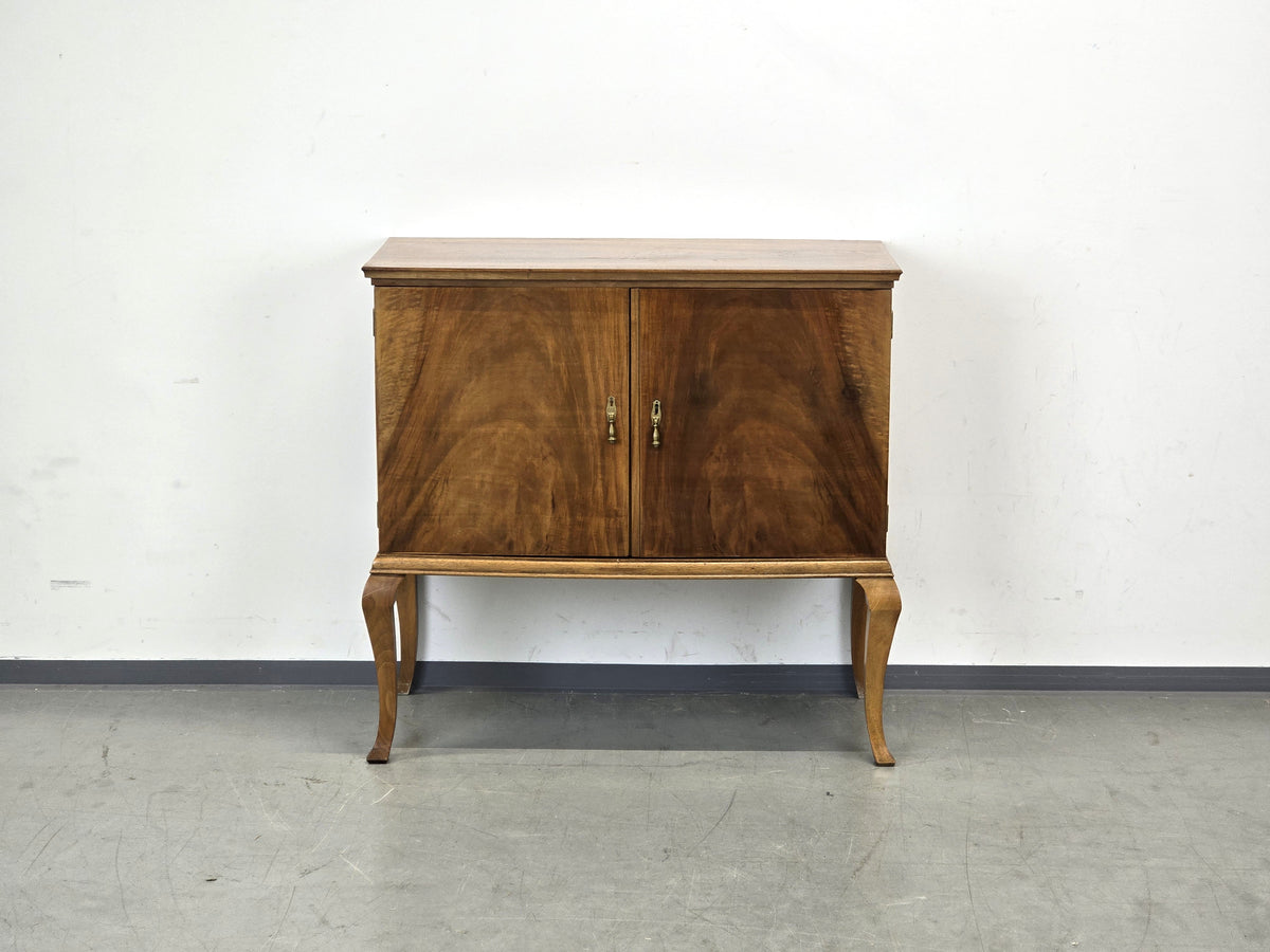 VINTAGE KOMMODE Art Déco Schrank Sideboard Nussbaum Holz Board TV