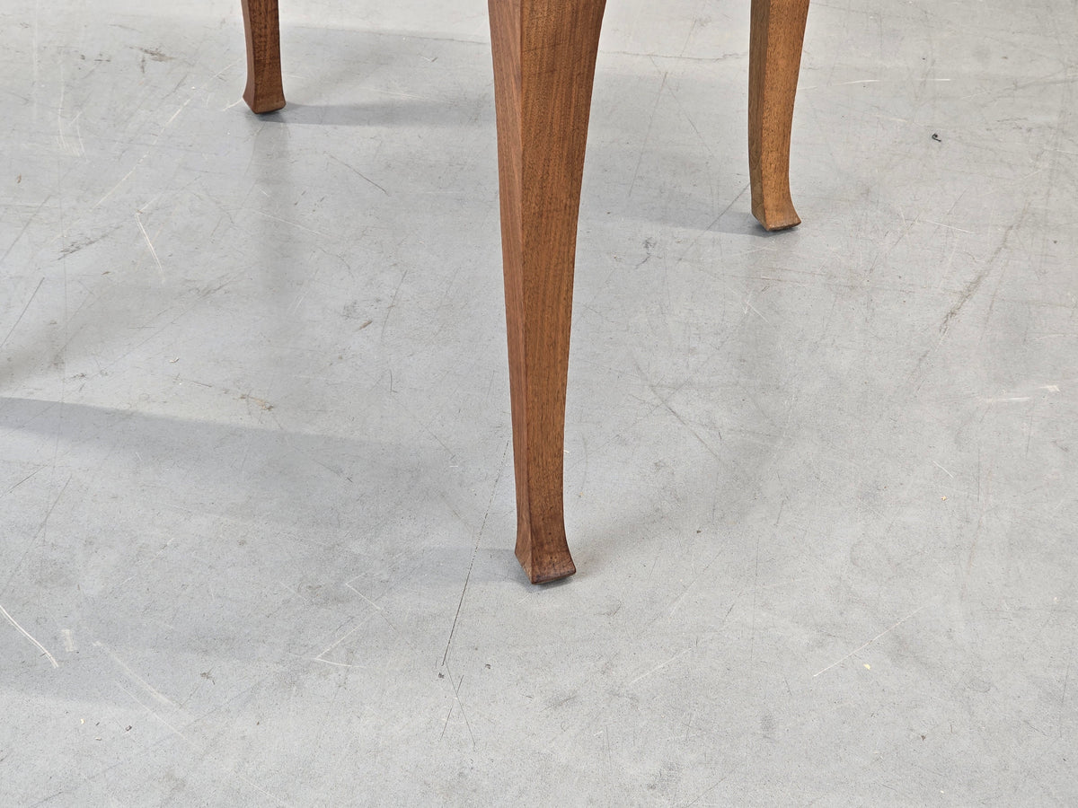 ART DECO Esstisch Nussbaum rund Tisch antik Vintage 30er Holztisch