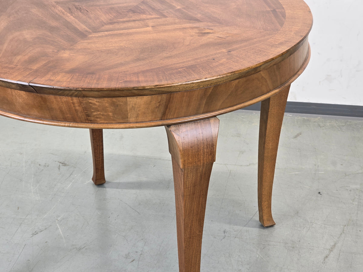 ART DECO Esstisch Nussbaum rund Tisch antik Vintage 30er Holztisch