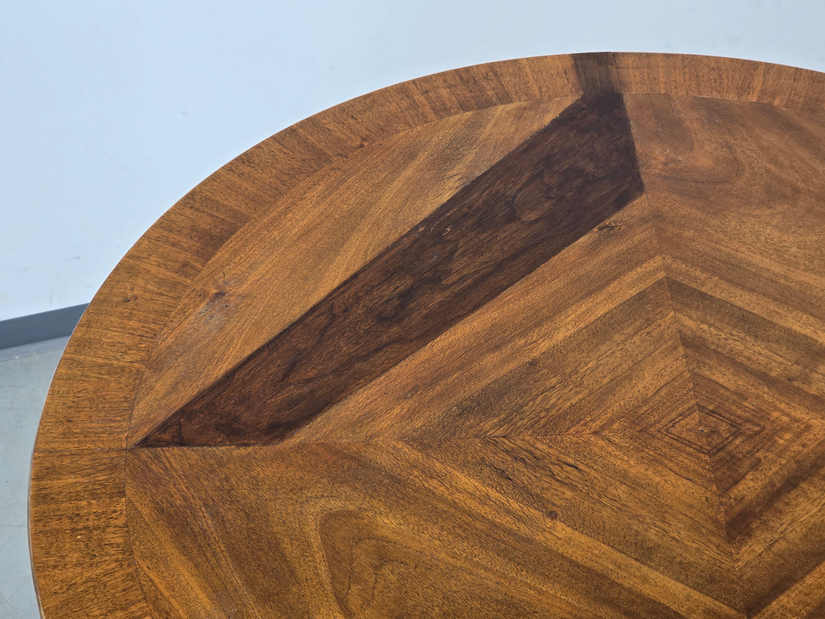 ART DECO Esstisch Nussbaum rund Tisch antik Vintage 30er Holztisch
